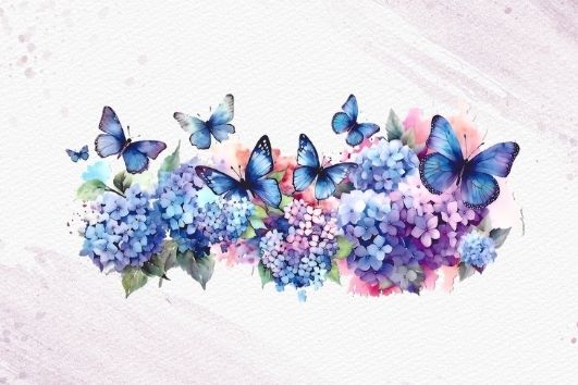 Wrap UV DTF papillon coloré pour verre canette, mug, gourde ou boule à neige