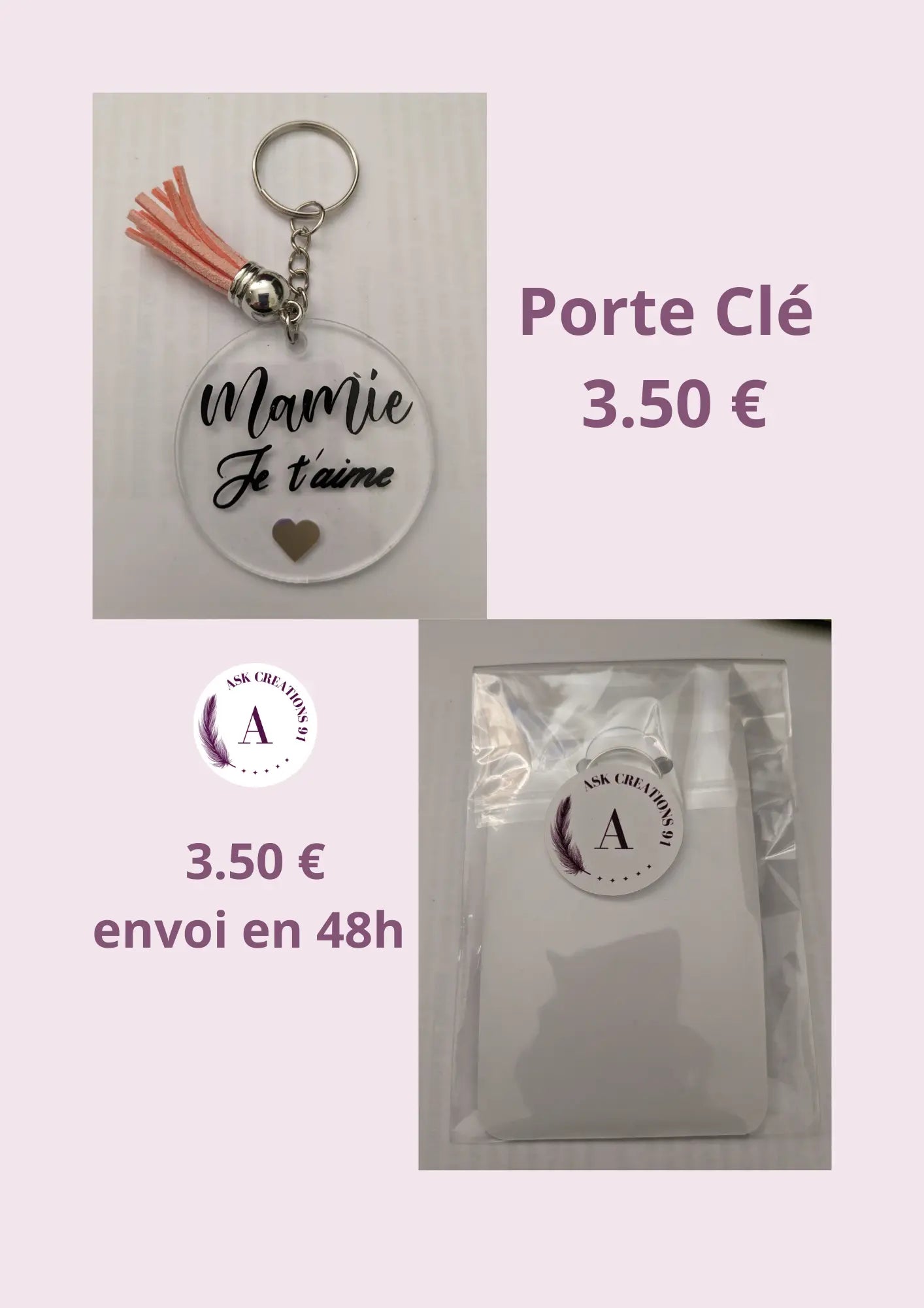 Porte Clés personnalisé Ask creations 91